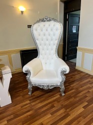 Silver Throne Chair