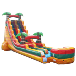 22FT TROPICAL FIRE MARBLE WATER SLIDE
