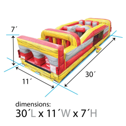 red20marble20obstacle20course2 1767040855 30FT 7-Element Red Marble Obstacle Course