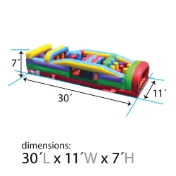 retro2 1775185184 7-Element Retro Inflatable Obstacle Course